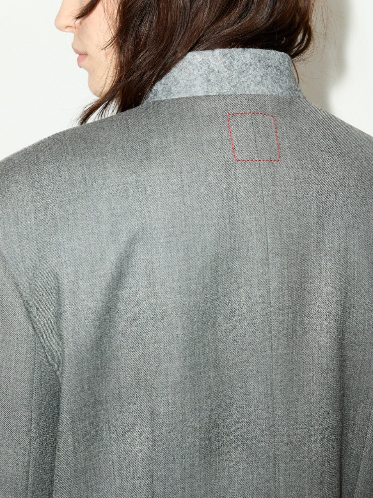 [フレッチャ]  ウール ブレンド クロップド ジャケット - MELANGE GREY - マックスアンドコー公式オンラインショップ - 4