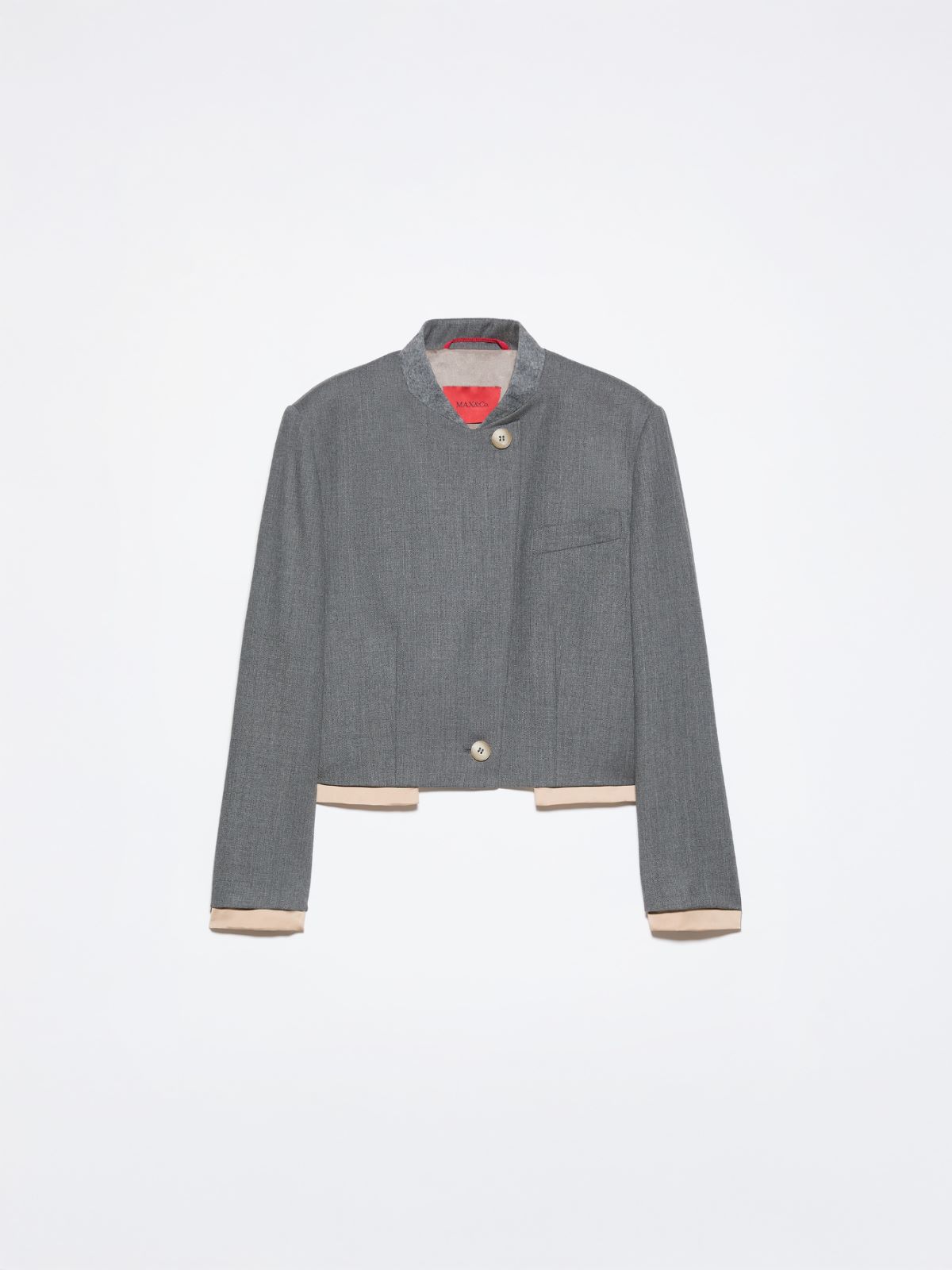 [フレッチャ]  ウール ブレンド クロップド ジャケット - MELANGE GREY - マックスアンドコー公式オンラインショップ - 6