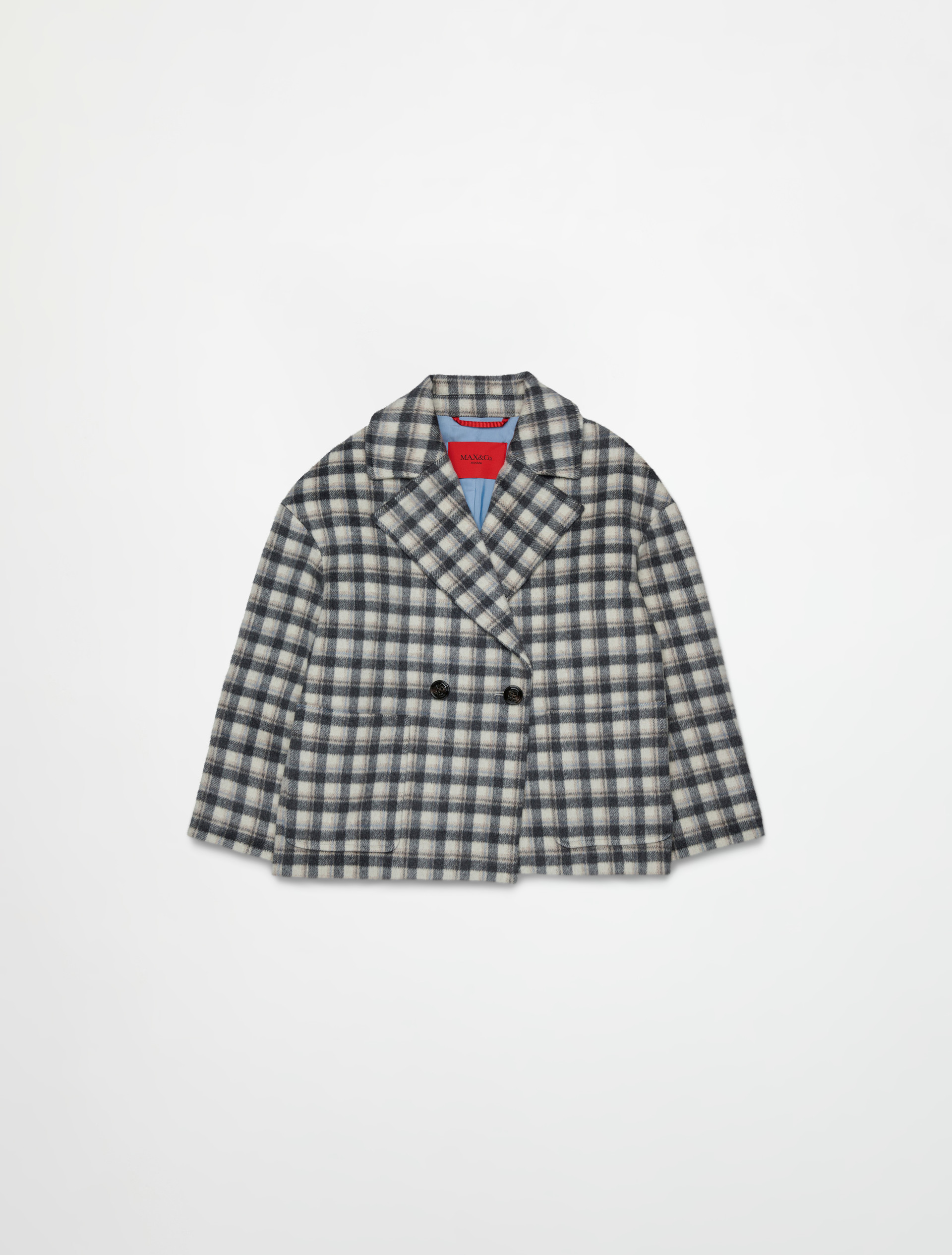 Double-breasted checked coat KID - MAX&Co.