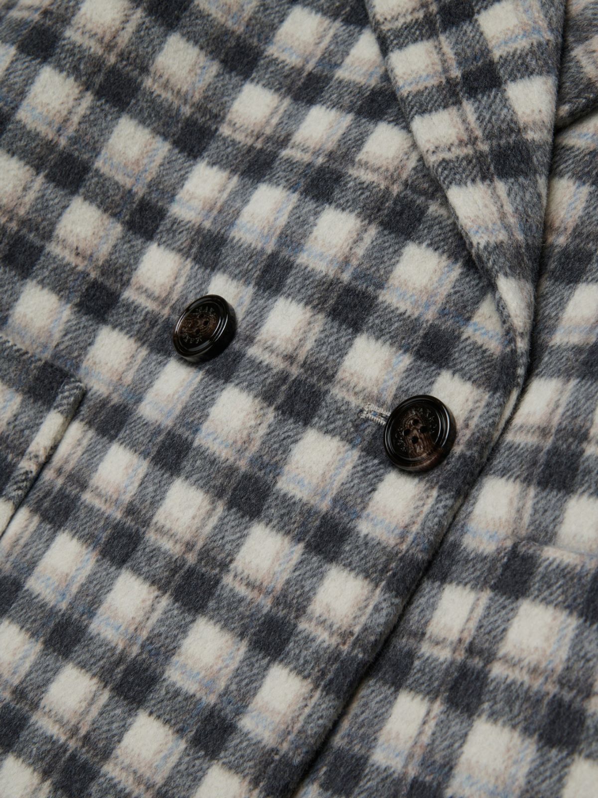 Double-breasted checked coat KID - MEDIUM GREY - MAX&Co. - 4