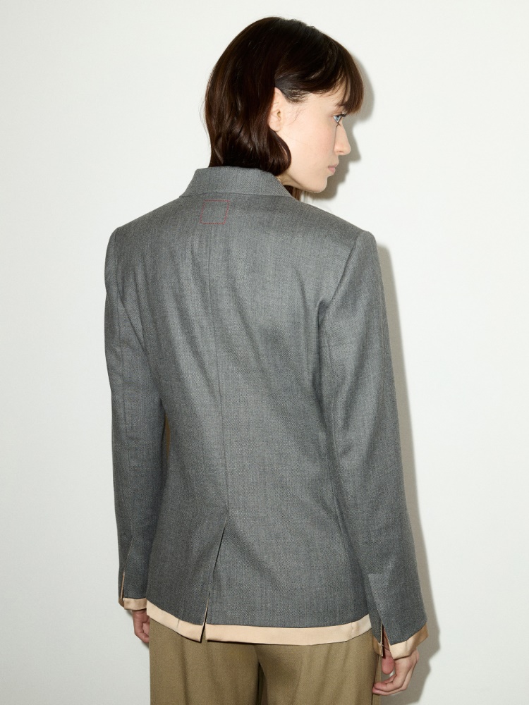 Wool-blend blazer - MELANGE GREY - MAX&Co. - 2