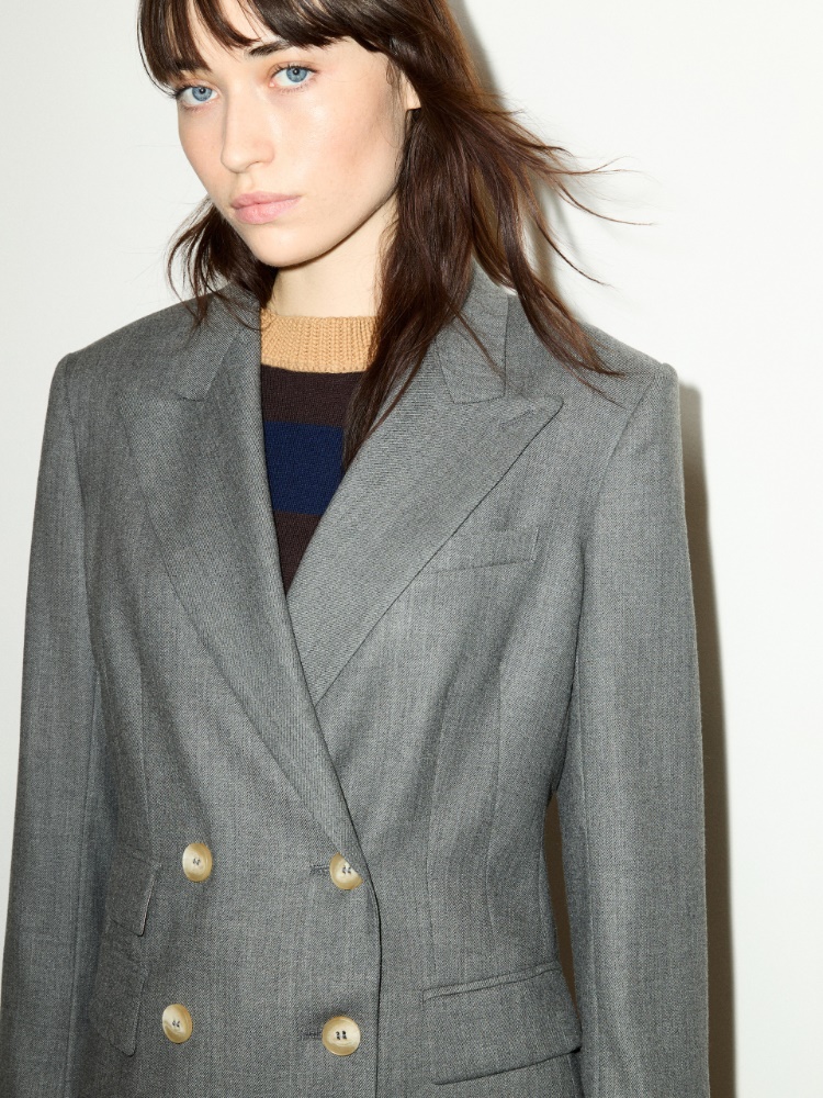 Wool-blend blazer - MELANGE GREY - MAX&Co. - 3