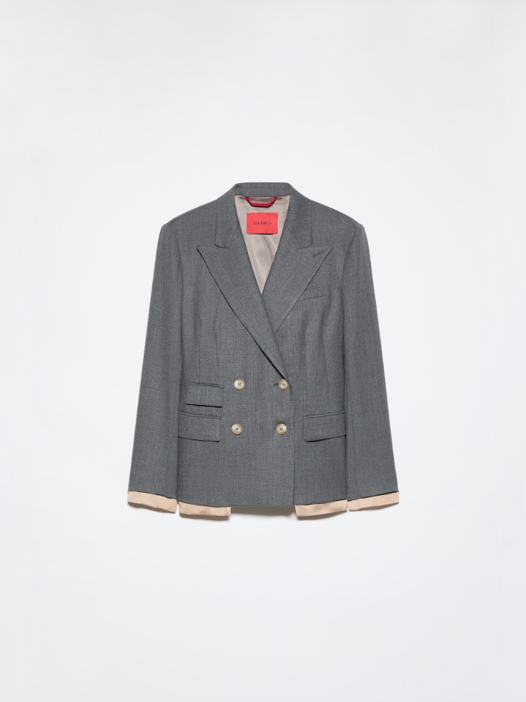 Wool-blend blazer - MELANGE GREY - MAX&Co. - 7