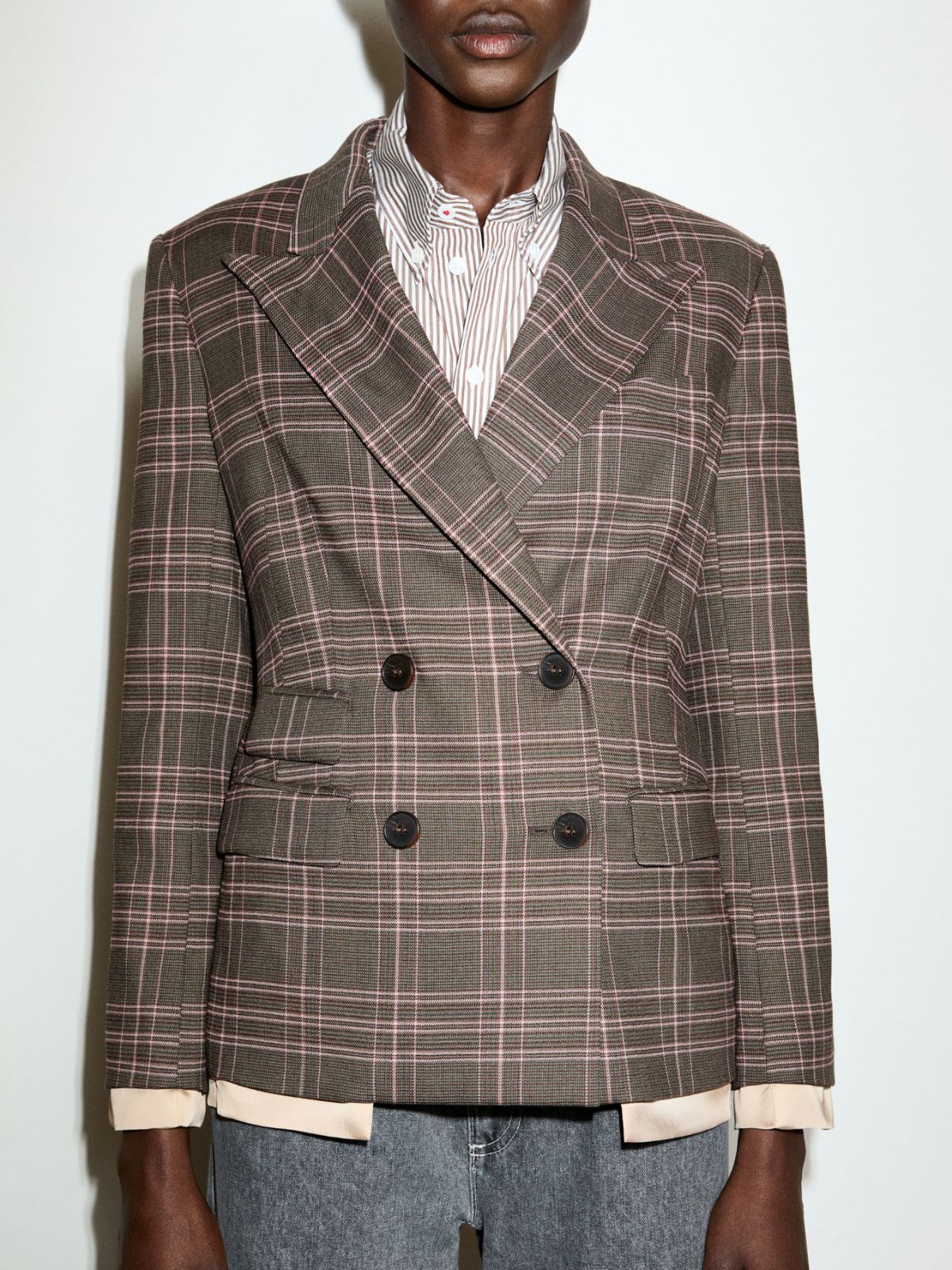 Wool-blend blazer - BROWN - MAX&Co. - 3