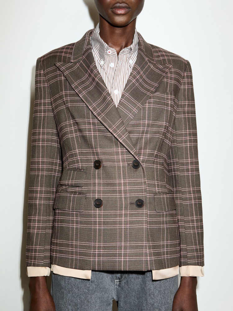 Wool-blend blazer - BROWN - MAX&Co. - 3