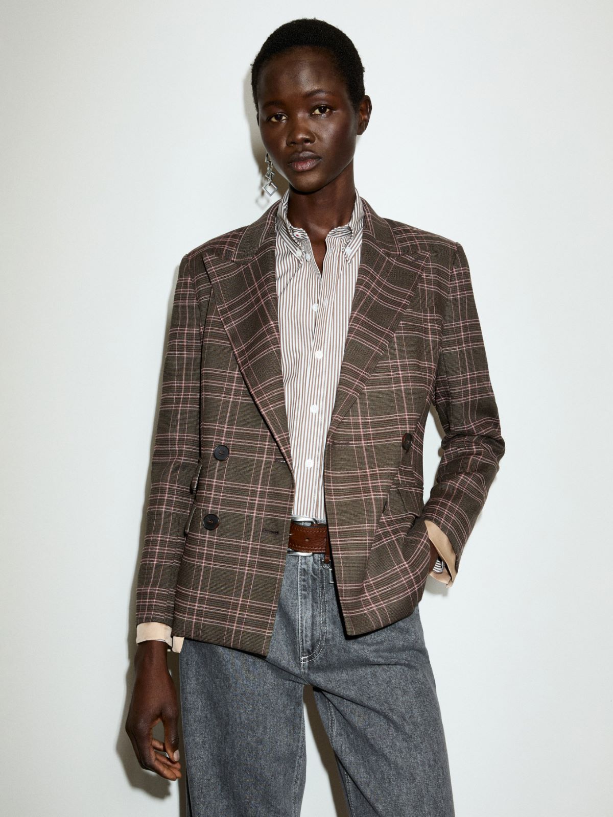 Wool-blend blazer - BROWN - MAX&Co.