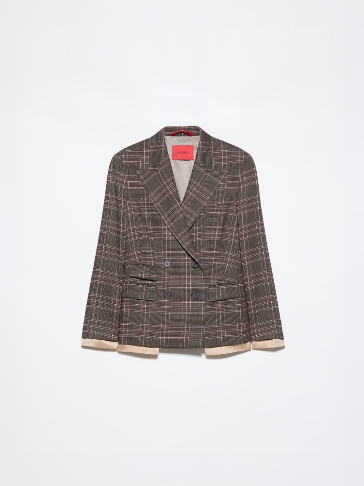 Wool-blend blazer - BROWN - MAX&Co. - 7