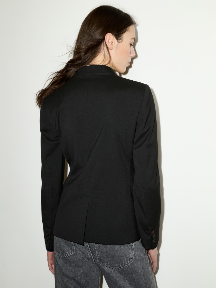 Slim-fit single-breasted blazer - BLACK - MAX&Co. - 2