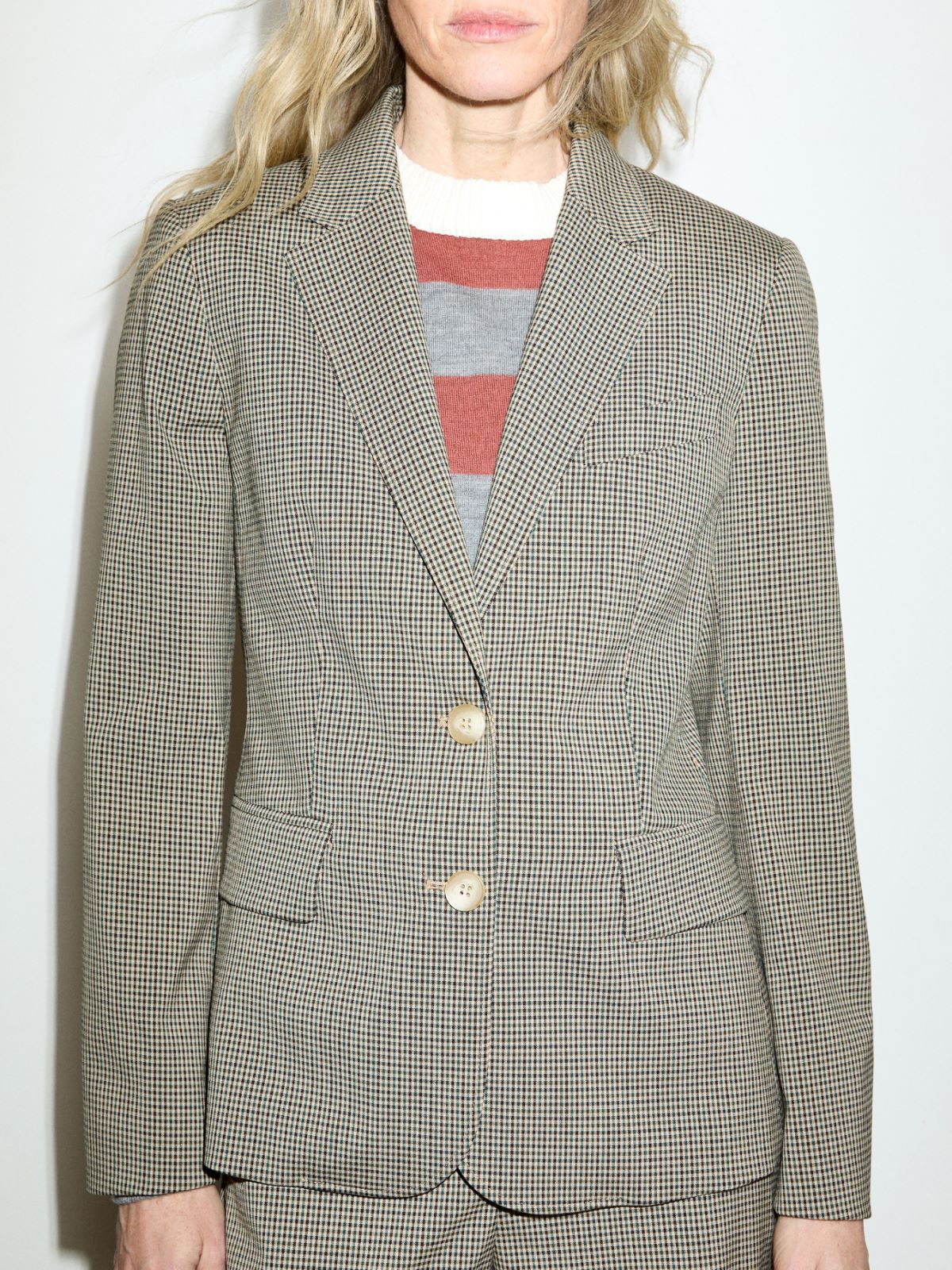 Slim-fit single-breasted blazer - BEIGE - MAX&Co. - 3