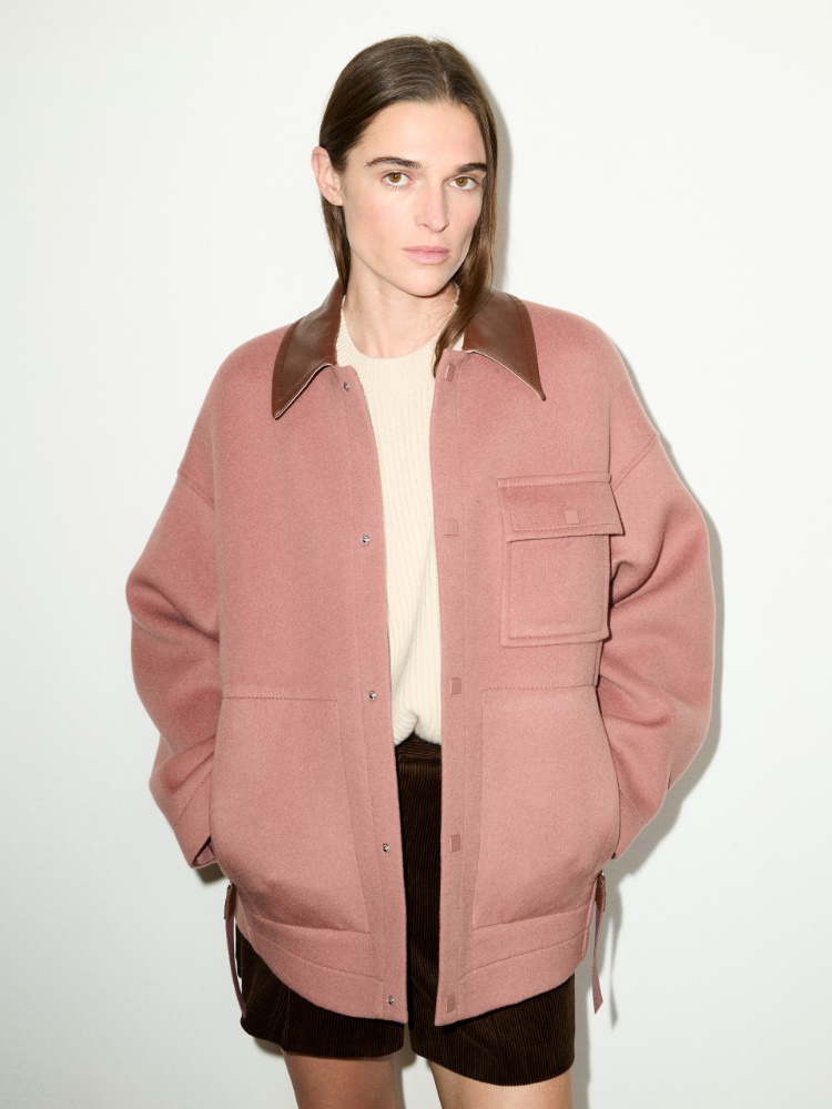 Double-woven wool-blend shacket - MAX&Co.