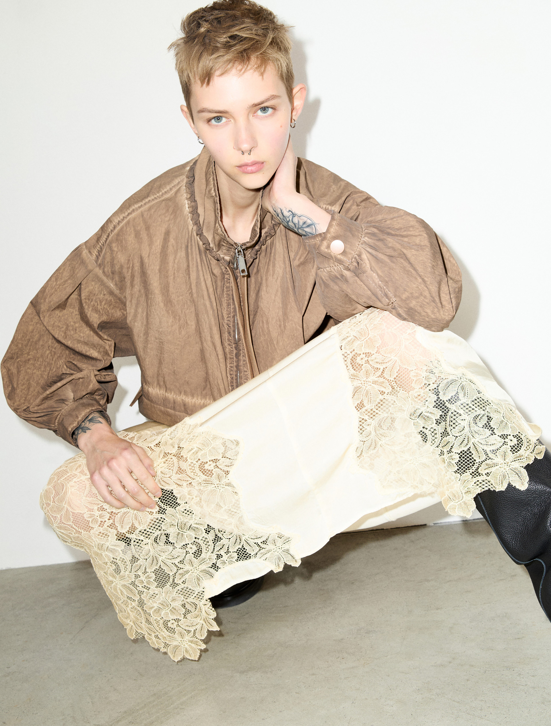 Oversized nylon bomber jacket - MAX&Co.