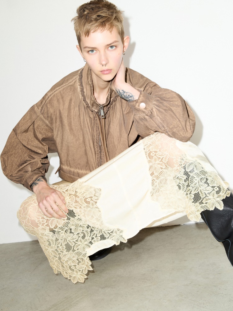 Chaqueta bomber de nailon extragrande - MAX&Co.