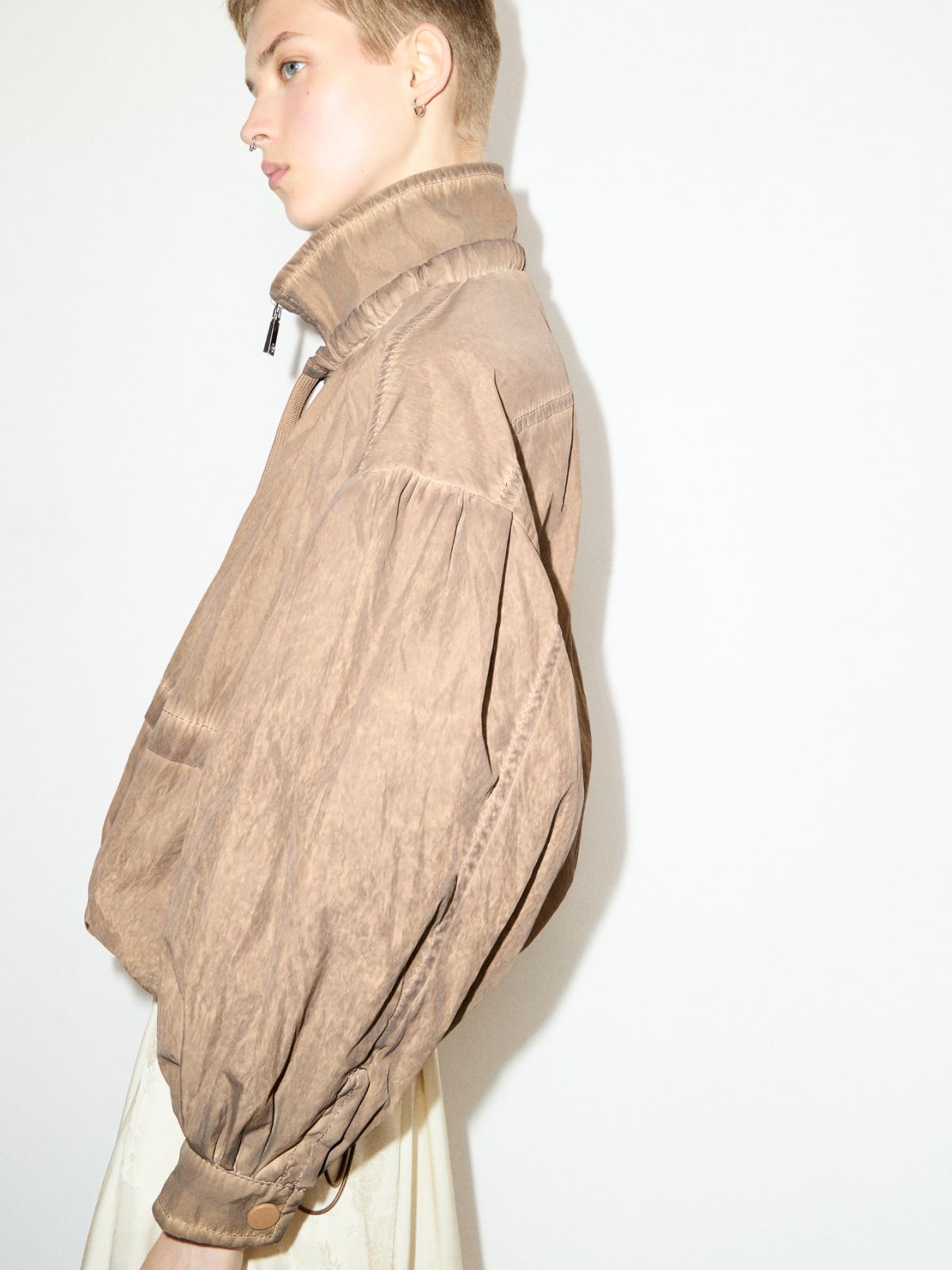 Oversized nylon bomber jacket - BUCK - MAX&Co. - 5