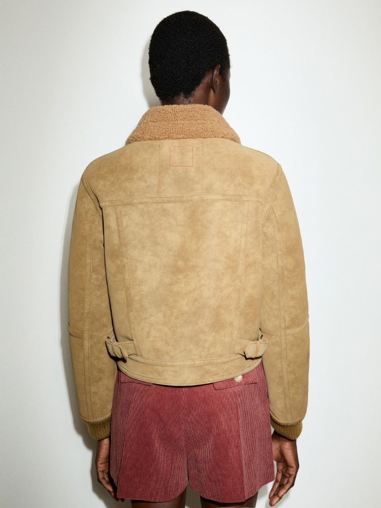Cropped bomber jacket - BISCUIT - MAX&Co. - 2