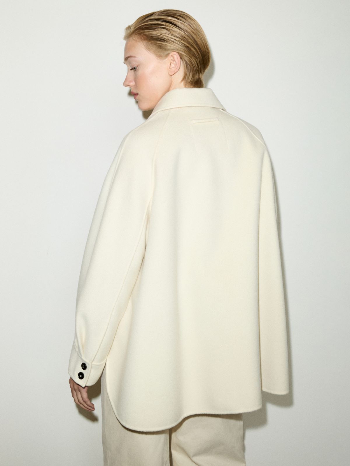 Double-woven wool jacket - WOOL WHITE - MAX&Co.