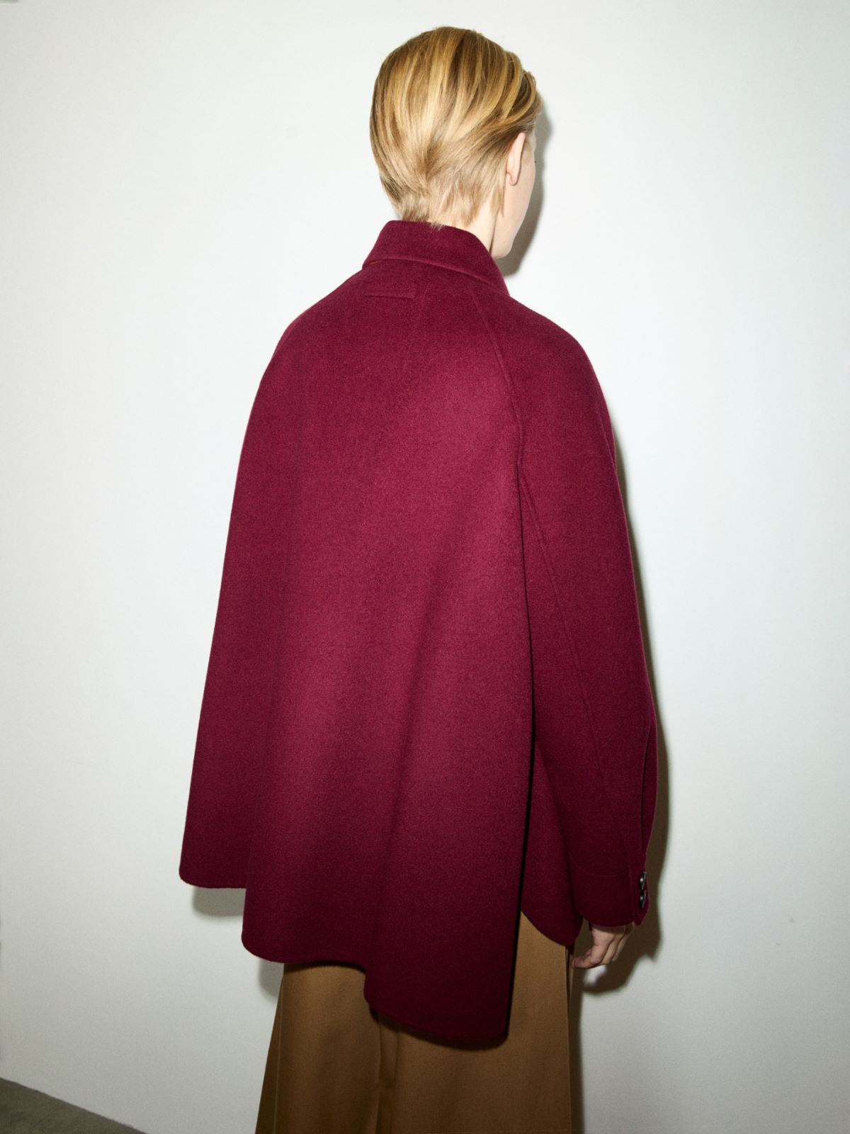 Double-woven wool jacket - BORDEAUX - MAX&Co.