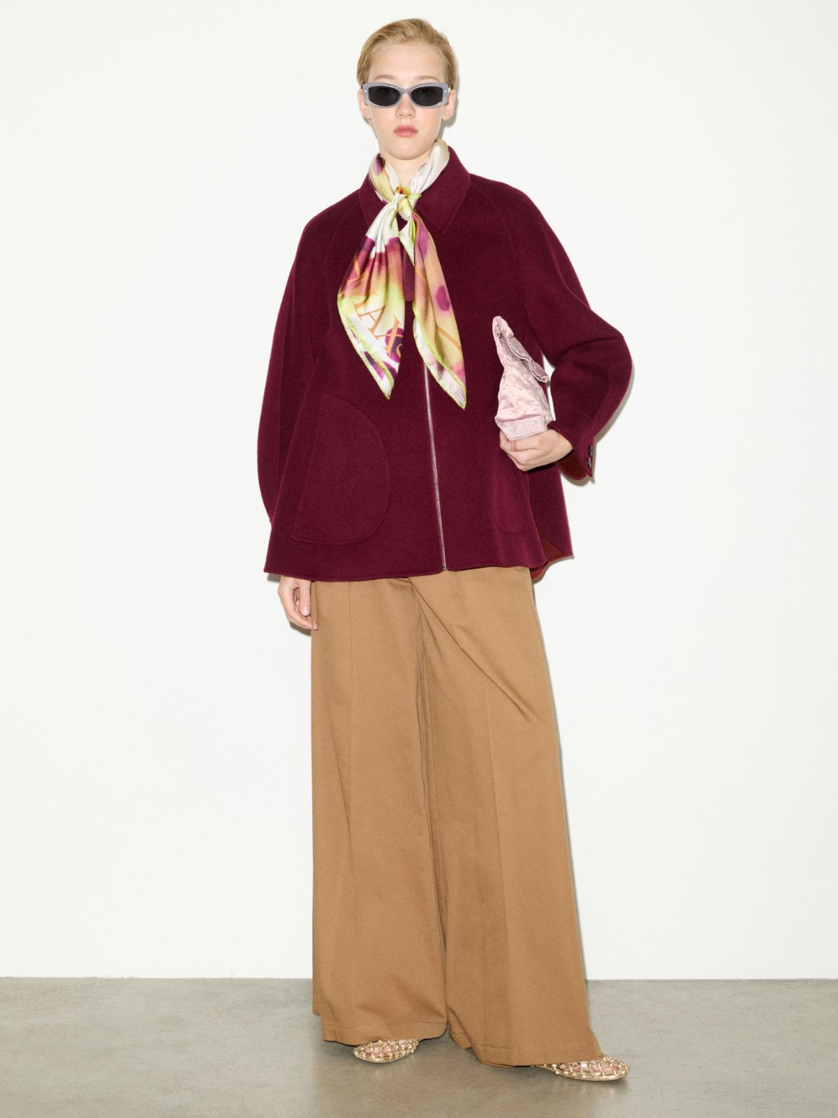 Double-woven wool jacket - BORDEAUX - MAX&Co.
