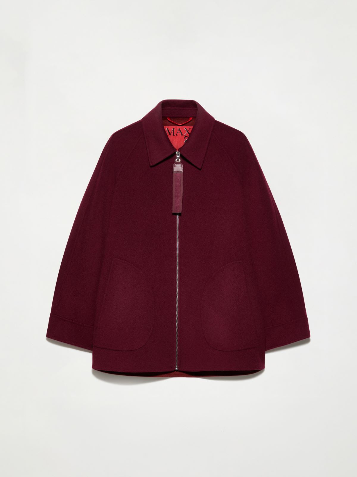 Double-woven wool jacket - BORDEAUX - MAX&Co.