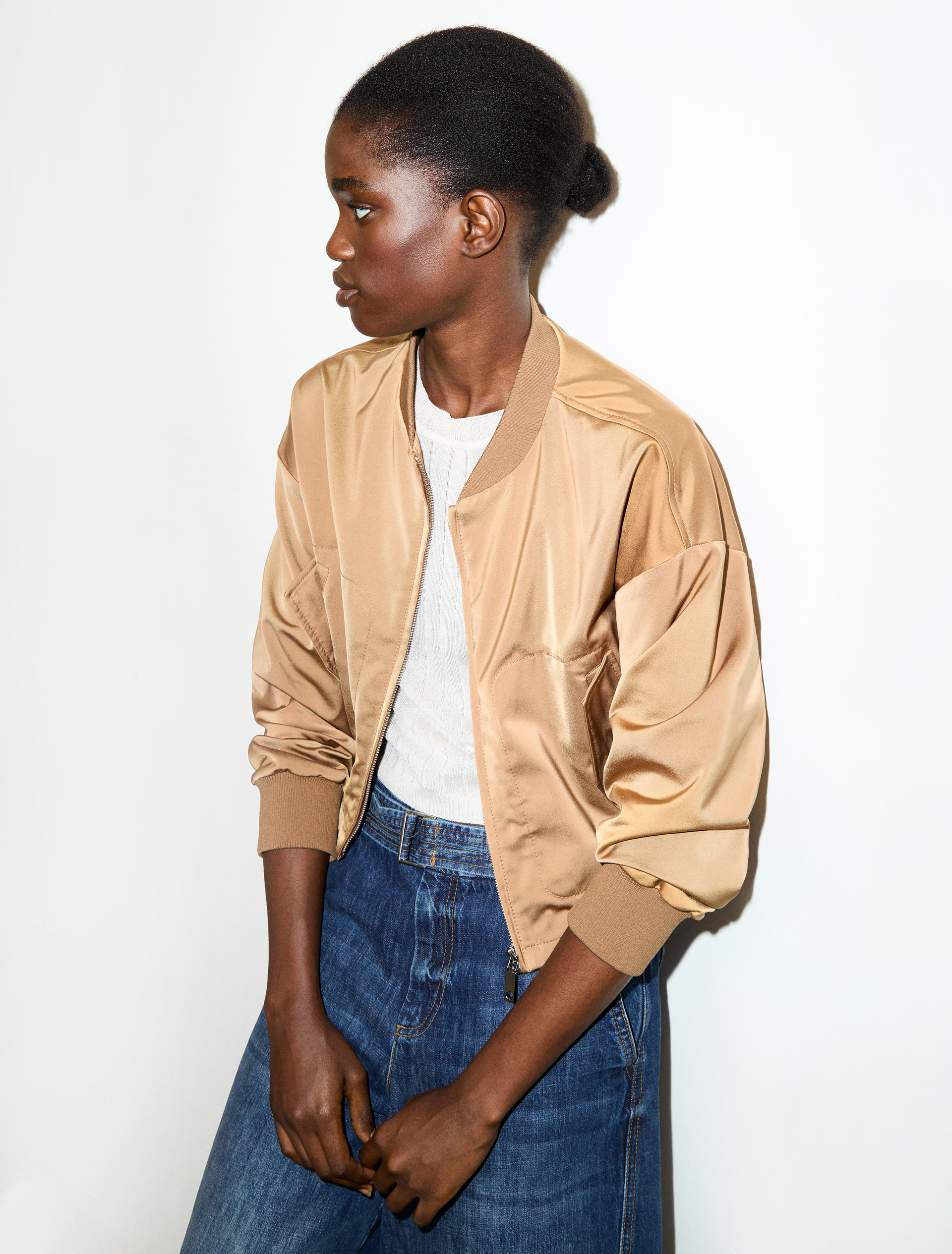 Satin bomber jacket - MAX&Co.