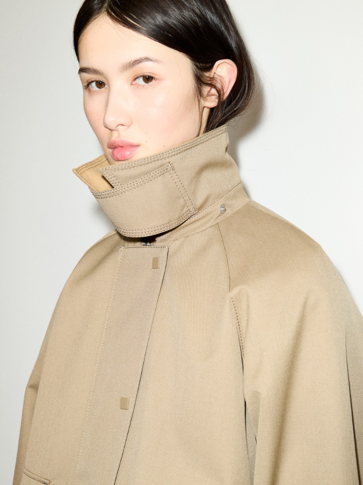 Hooded gabardine barn jacket - MAX&Co. - 3