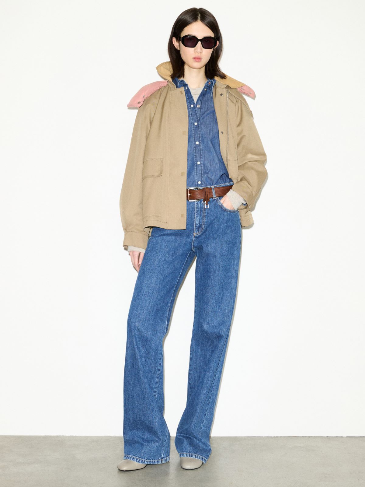 Hooded gabardine barn jacket - TURTLEDOVE - MAX&Co. - 4