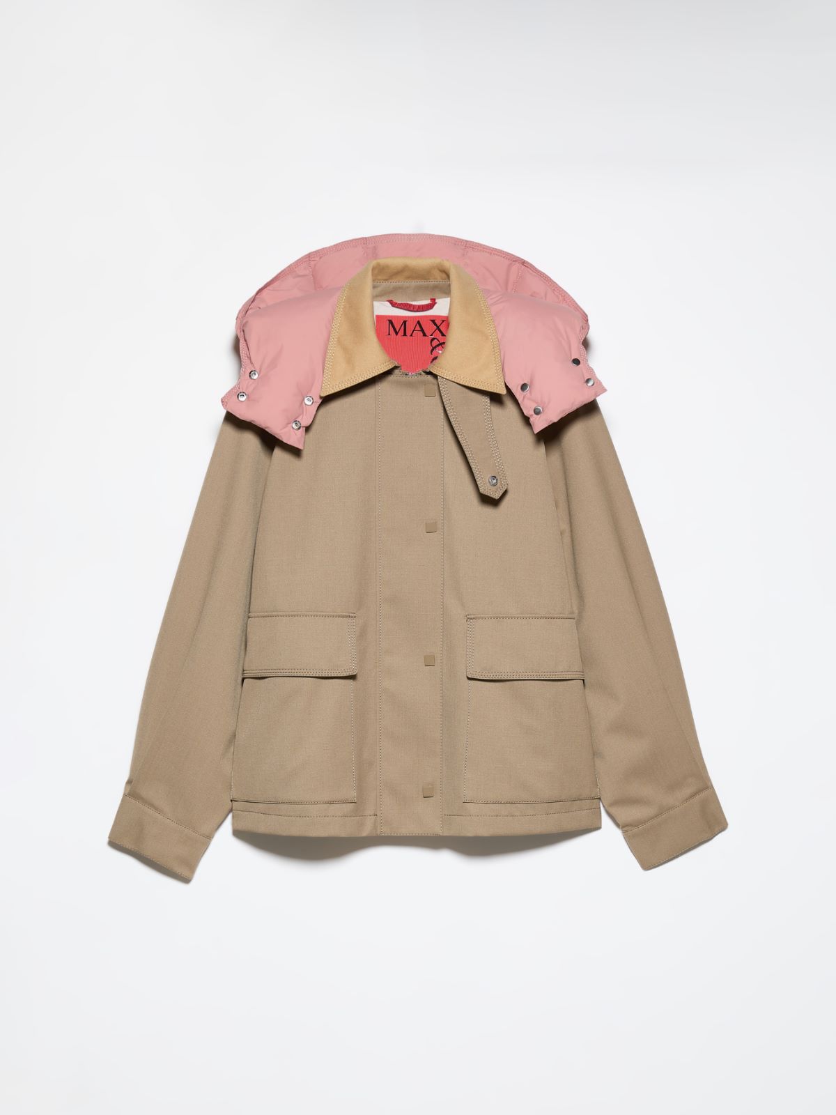 Hooded gabardine barn jacket - TURTLEDOVE - MAX&Co. - 5