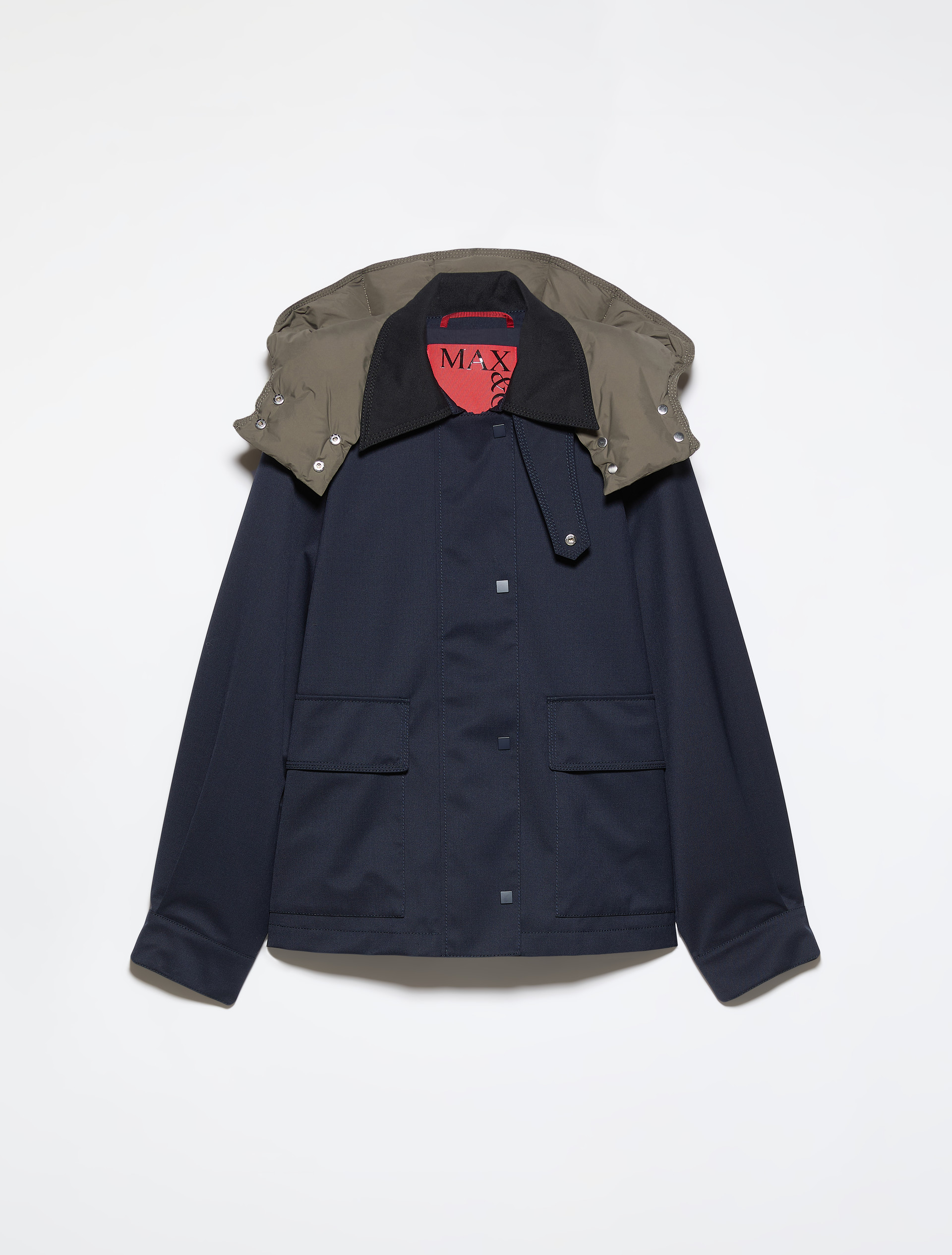 Hooded gabardine barn jacket - MAX&Co.