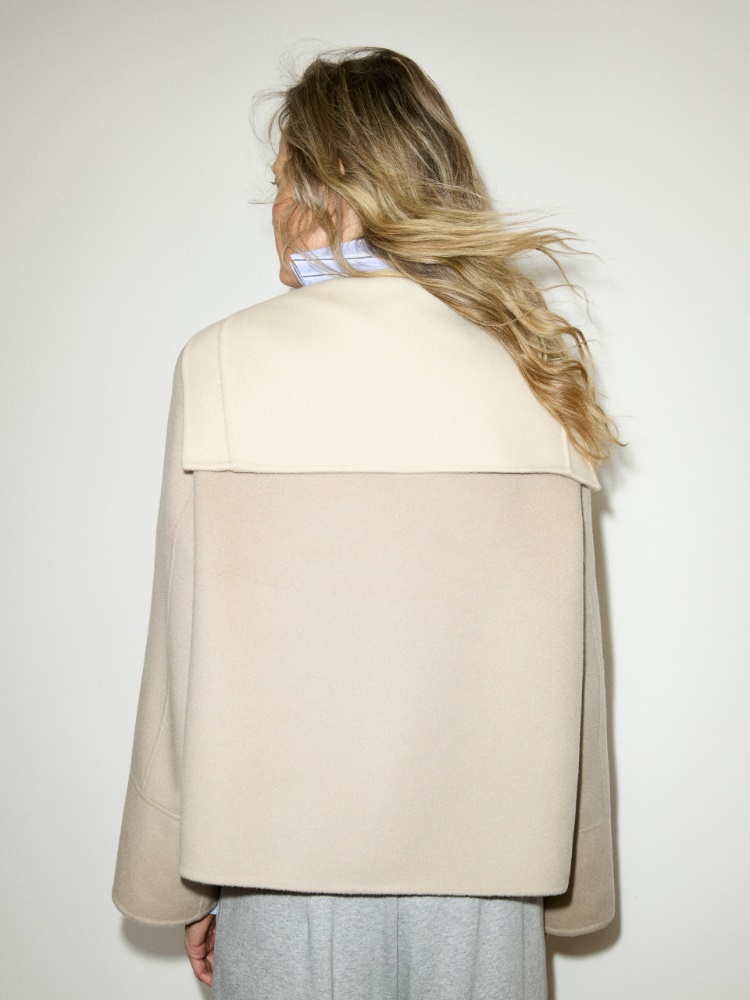 Double-woven wool pullover jacket - BEIGE - MAX&Co. - 2