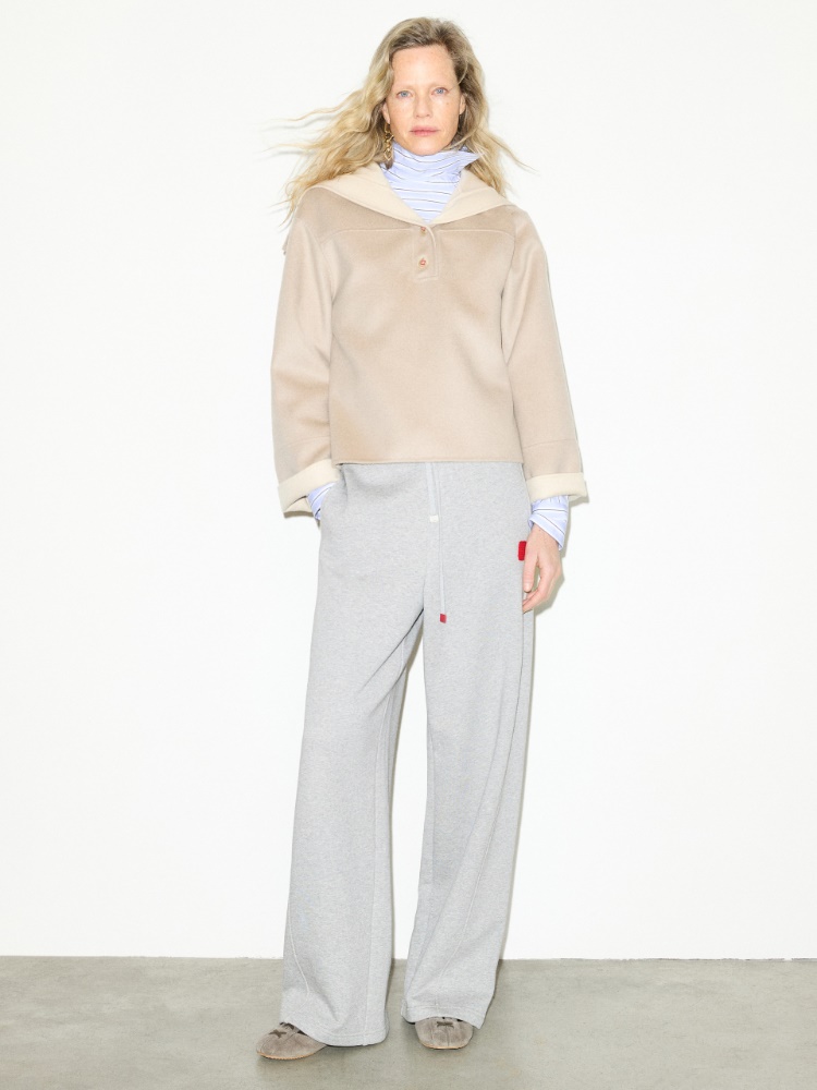 Double-woven wool pullover jacket - BEIGE - MAX&Co. - 5