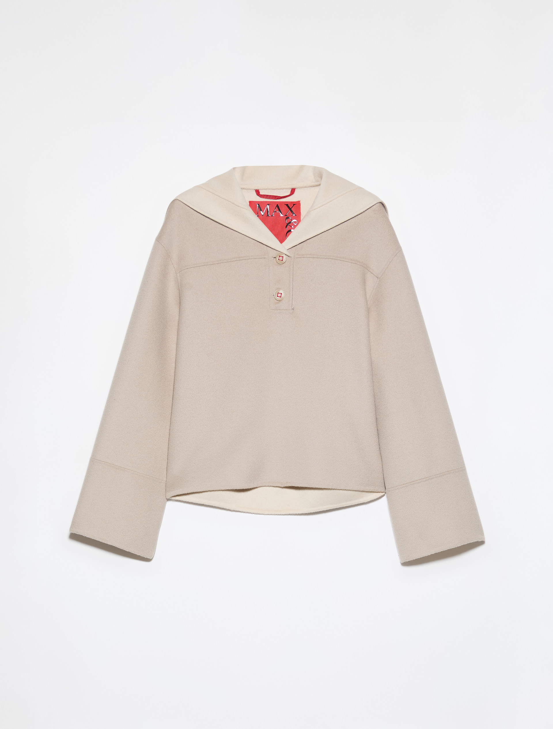 Double-woven wool pullover jacket - MAX&Co.