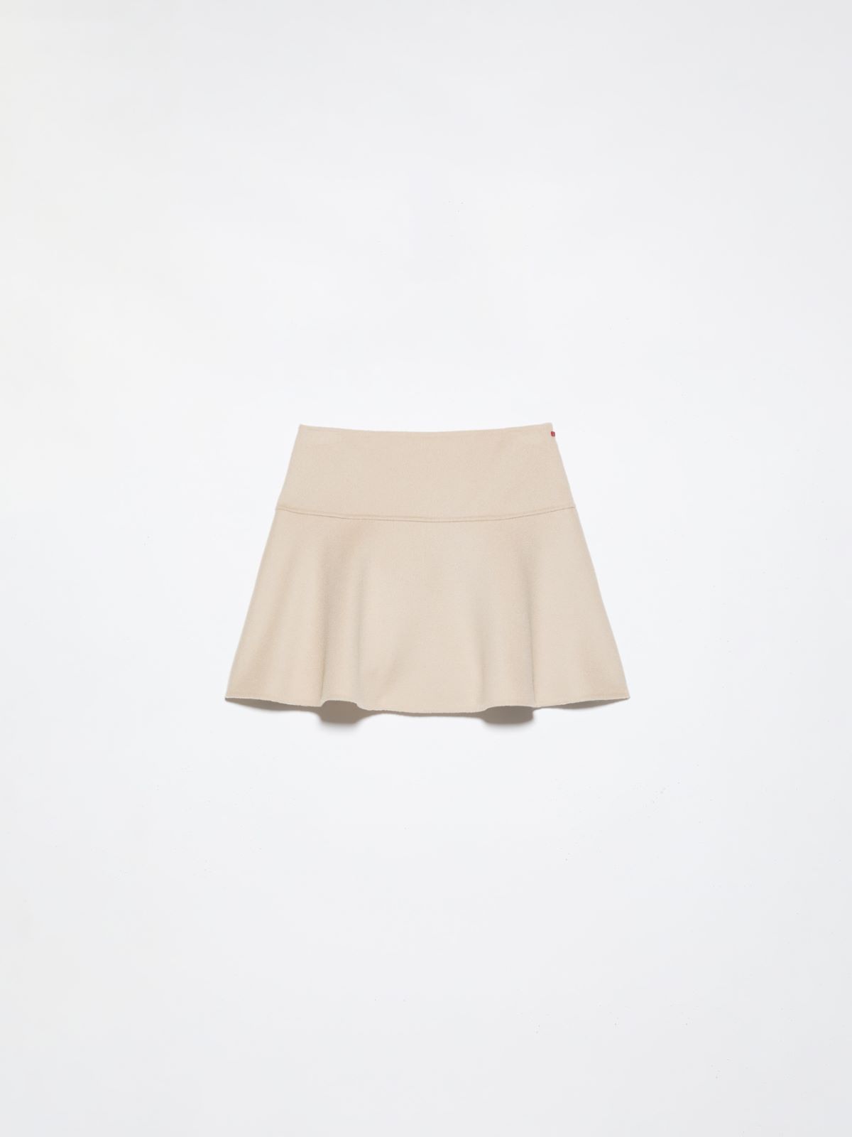 Double-woven wool mini skirt - BEIGE - MAX&Co. - 5