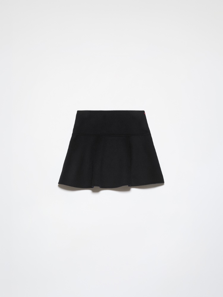 Double-woven wool mini skirt - BLACK - MAX&Co. - 5