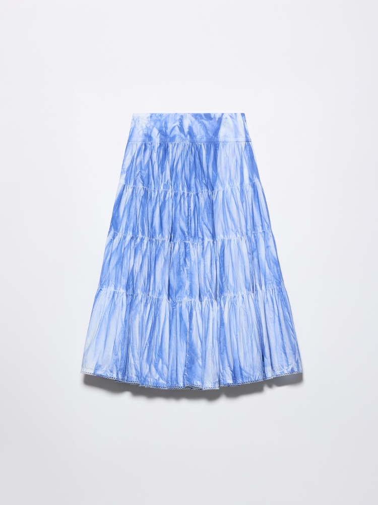 Falda midi corola de popelina de algodón - MAX&Co. - 5