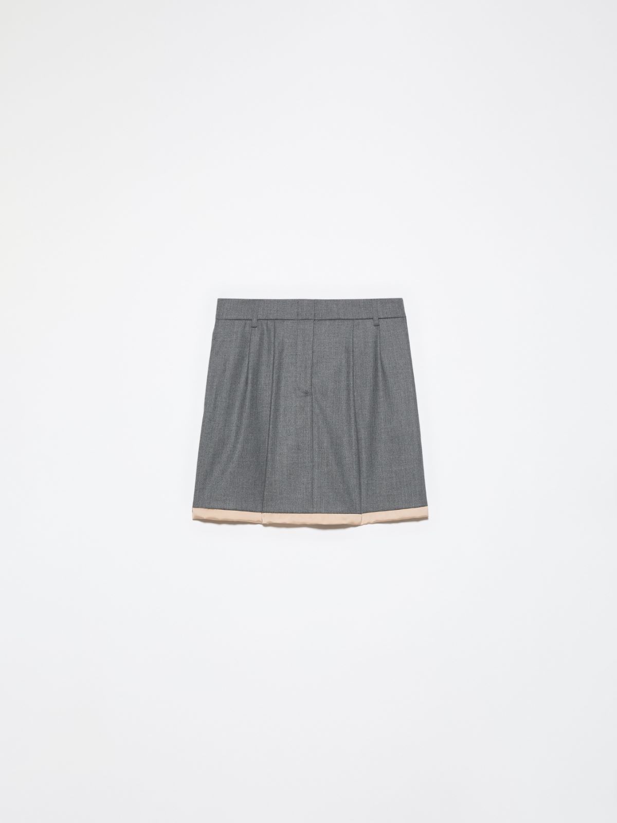 Wool-blend mini skirt - MELANGE GREY - MAX&Co. - 6