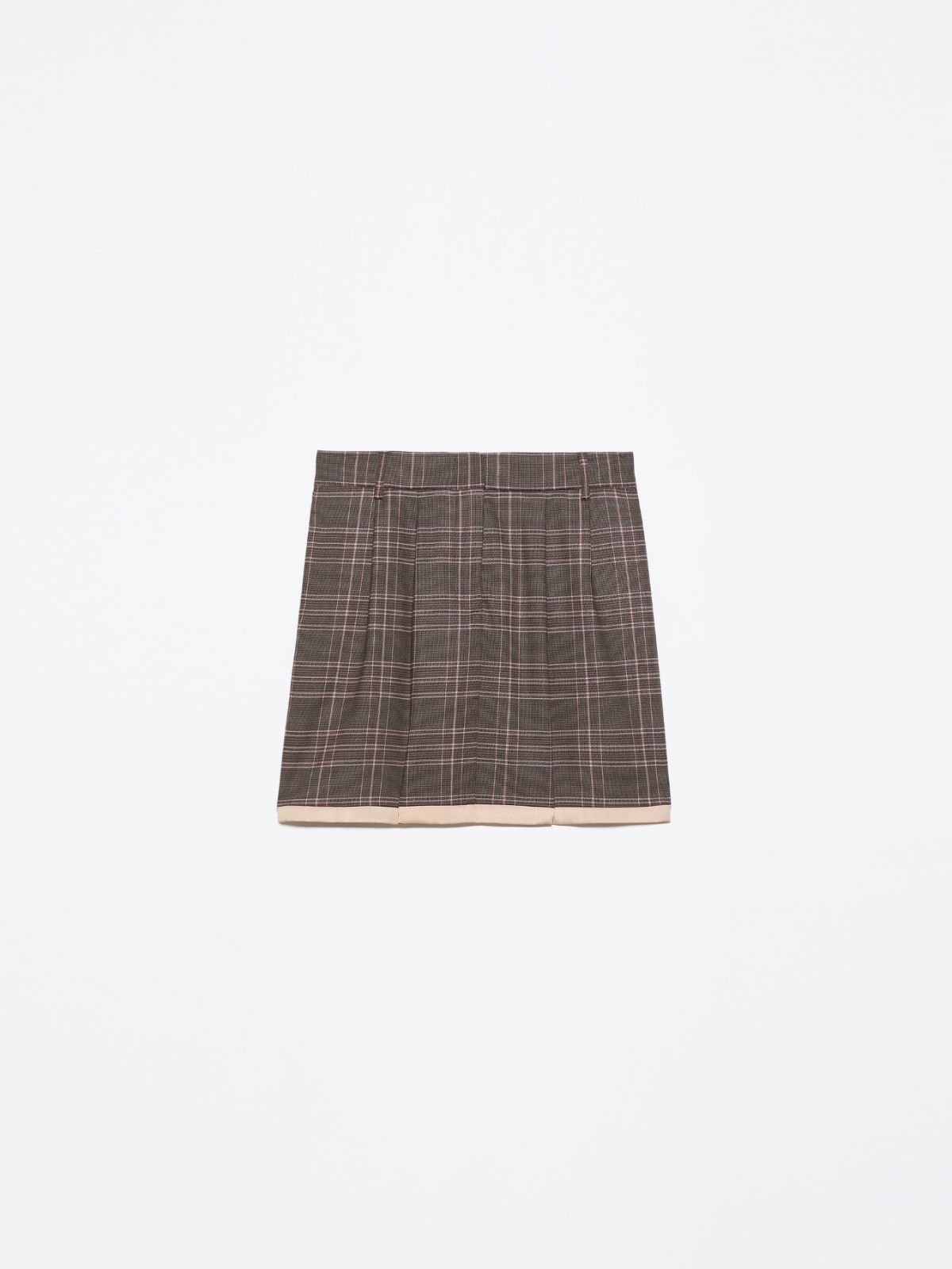 Wool-blend mini skirt - BROWN - MAX&Co. - 6