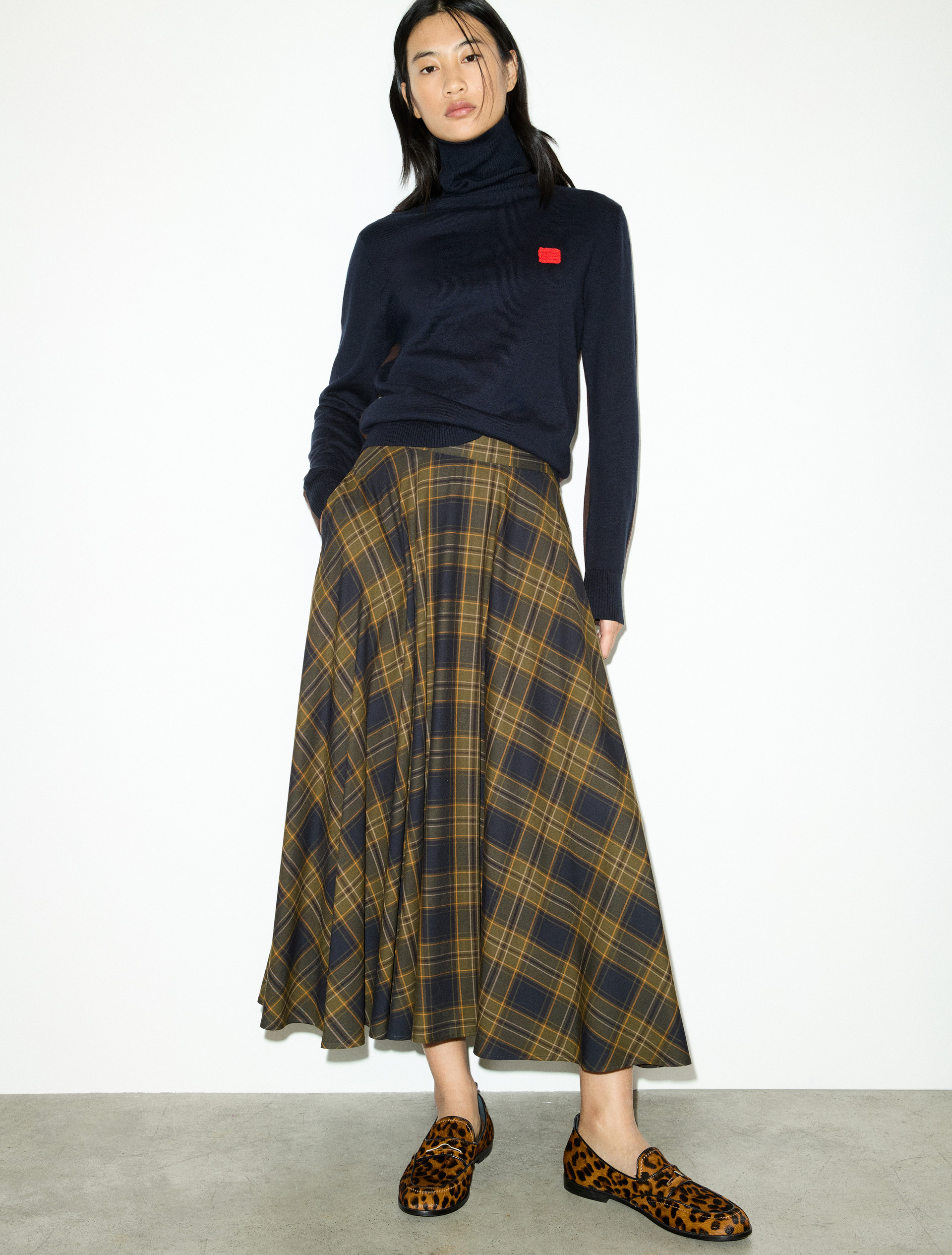Checked midi skirt - MAX&Co.