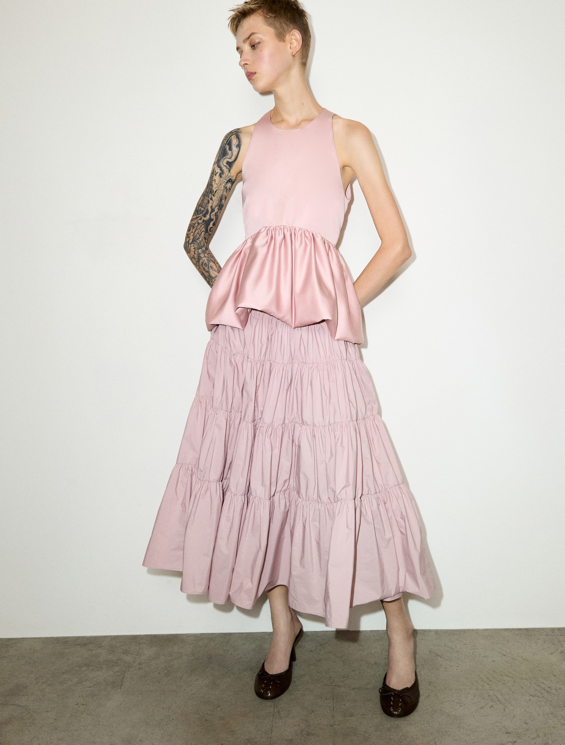 Tiered taffeta corolla skirt - MAX&Co.