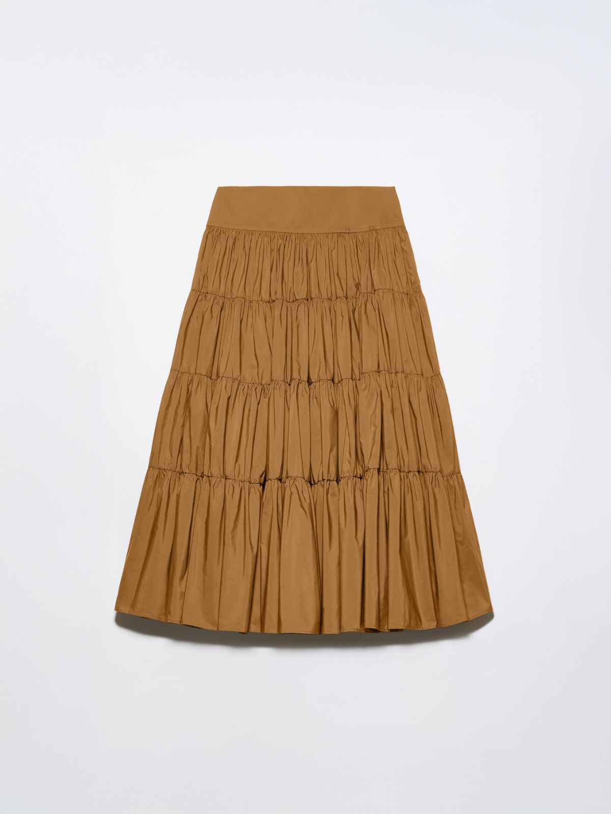 Falda corola escalonada de tafetán - ANTE - MAX&Co.
