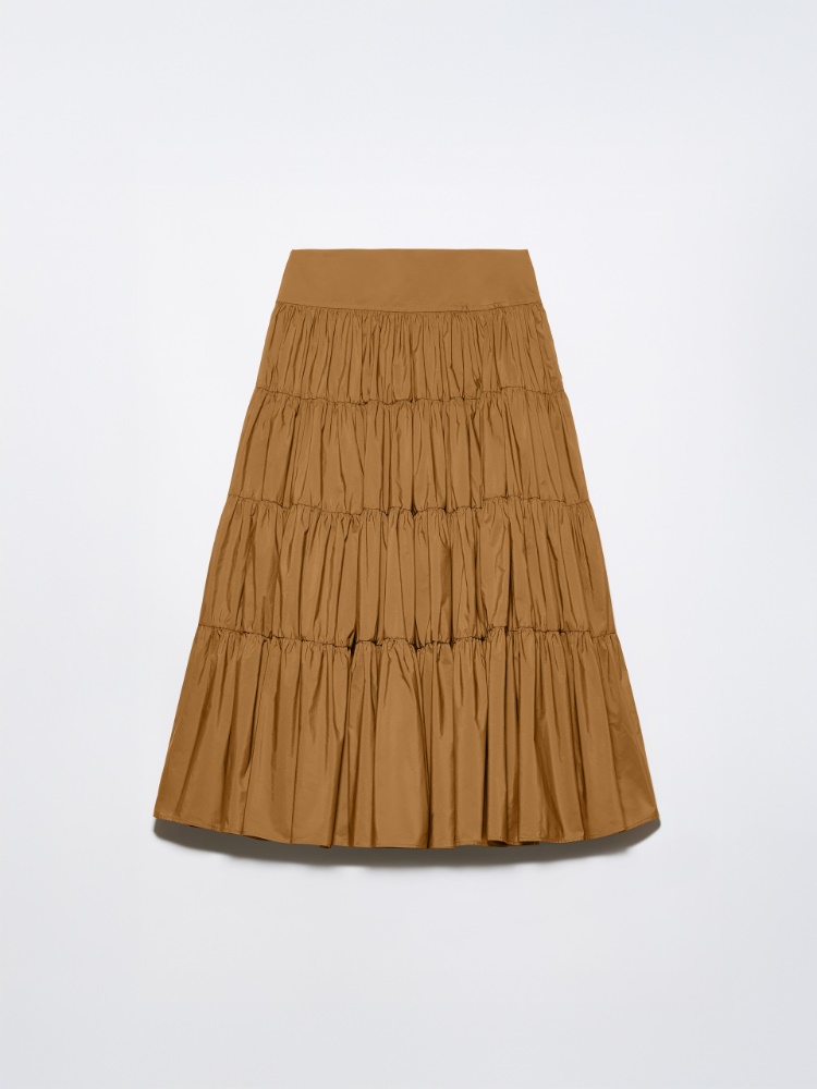 Falda corola escalonada de tafetán - ANTE - MAX&Co.