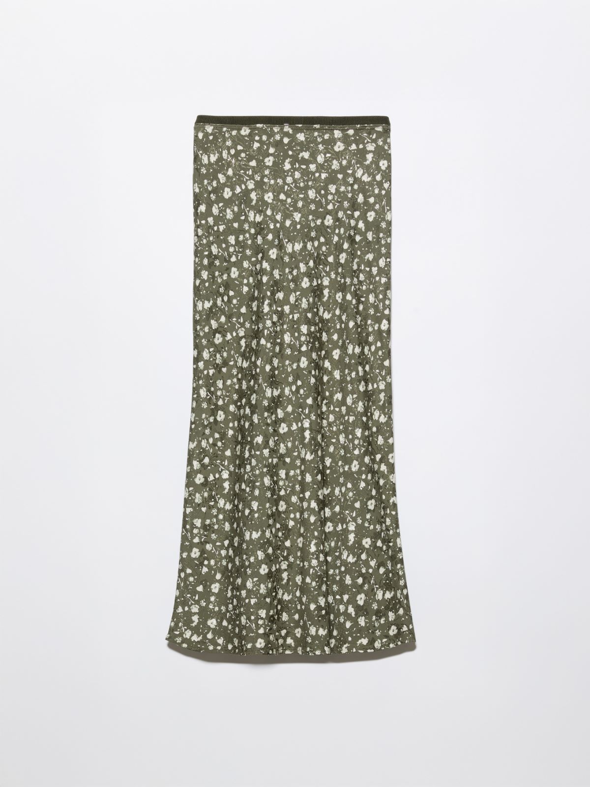 Jacquard midi skirt - KAKI - MAX&Co.