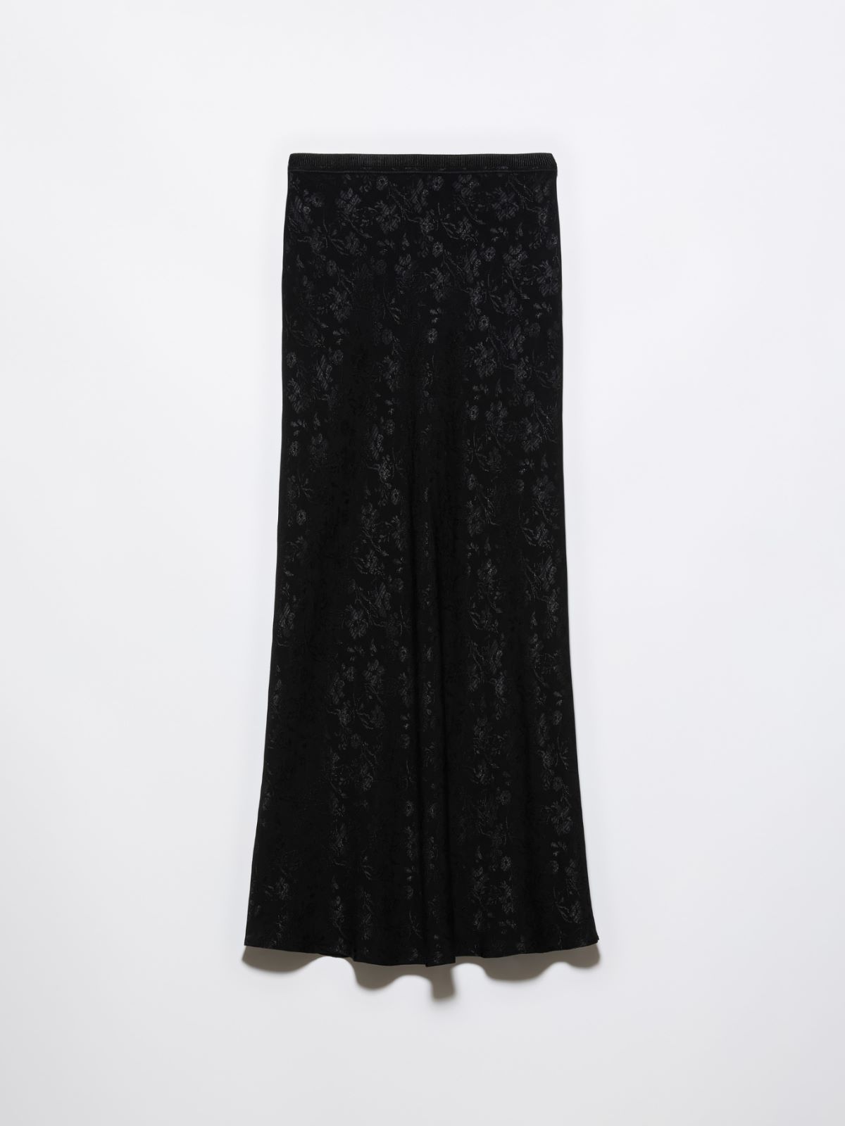 Jacquard midi skirt - BLACK - MAX&Co.