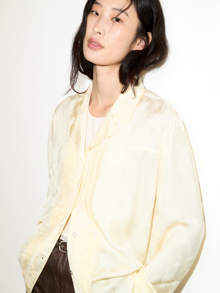 Camicia jacquard con pizzo - BANANA - MAX&Co.
