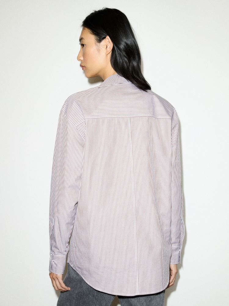 Bluse aus Baumwoll-Popeline - BRAUN - MAX&Co. - 2