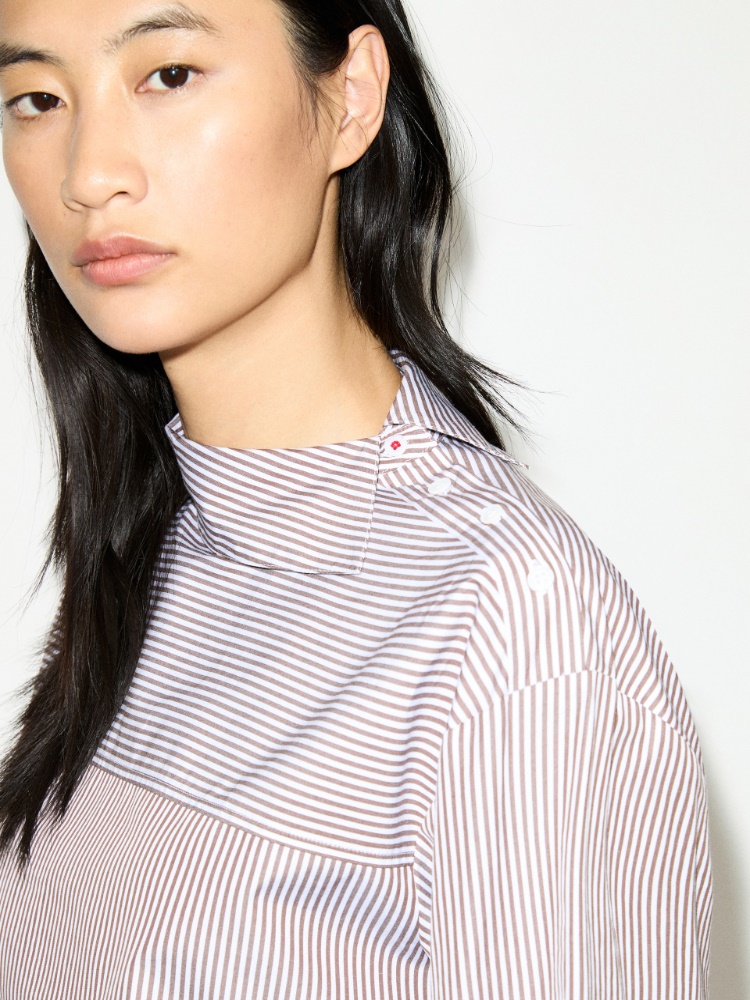 Bluse aus Baumwoll-Popeline - BRAUN - MAX&Co. - 3