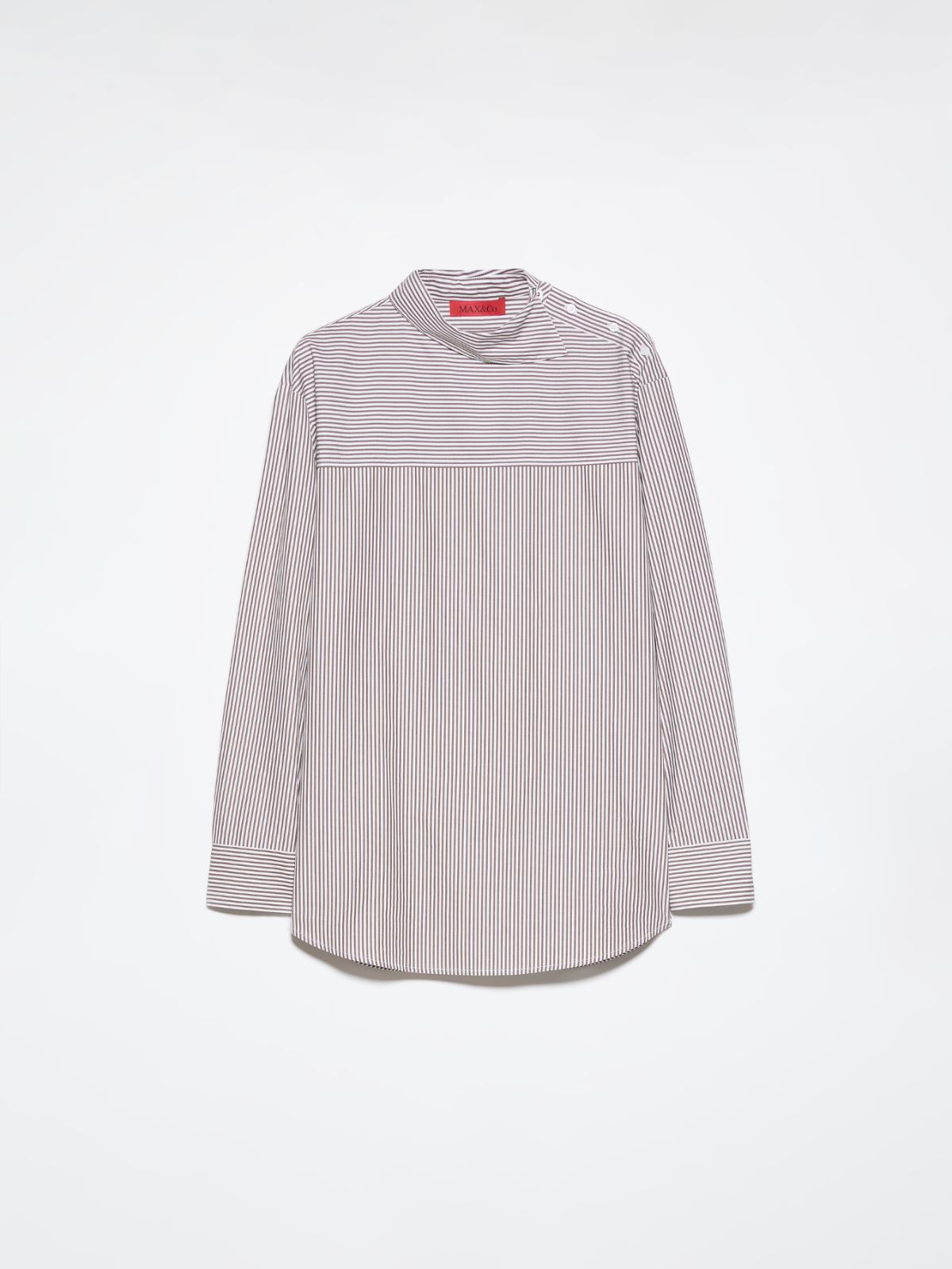 Bluse aus Baumwoll-Popeline - BRAUN - MAX&Co. - 5
