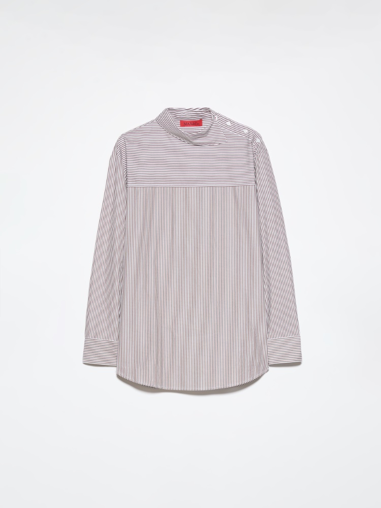 Bluse aus Baumwoll-Popeline - BRAUN - MAX&Co. - 5