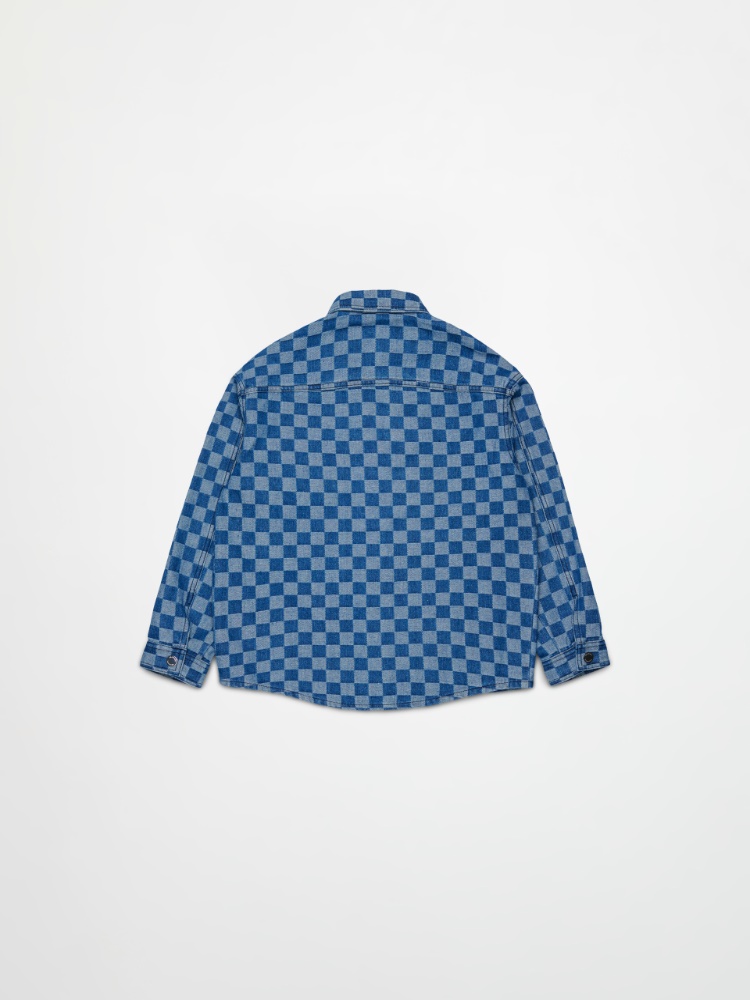 Denim shirt with check pattern KID - MAX&Co. - 2