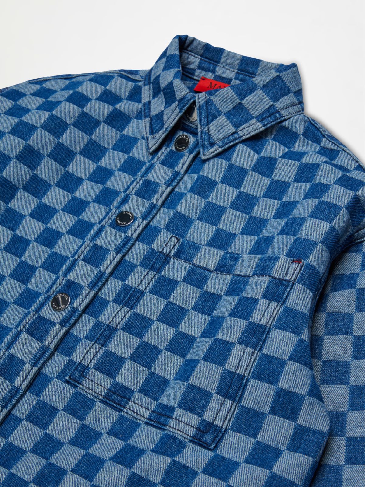 Denim shirt with check pattern KID - BLUE JEANS - MAX&Co. - 3
