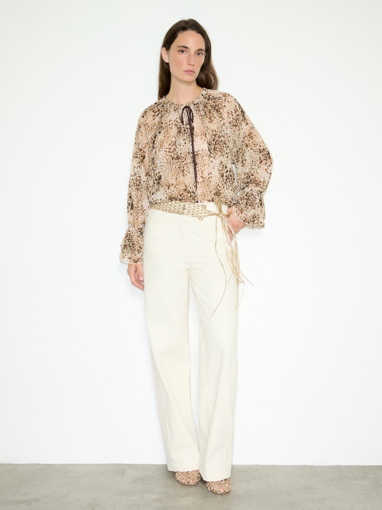 Bluse aus Fil-Coupé-Chiffon - MAX&Co. - 4