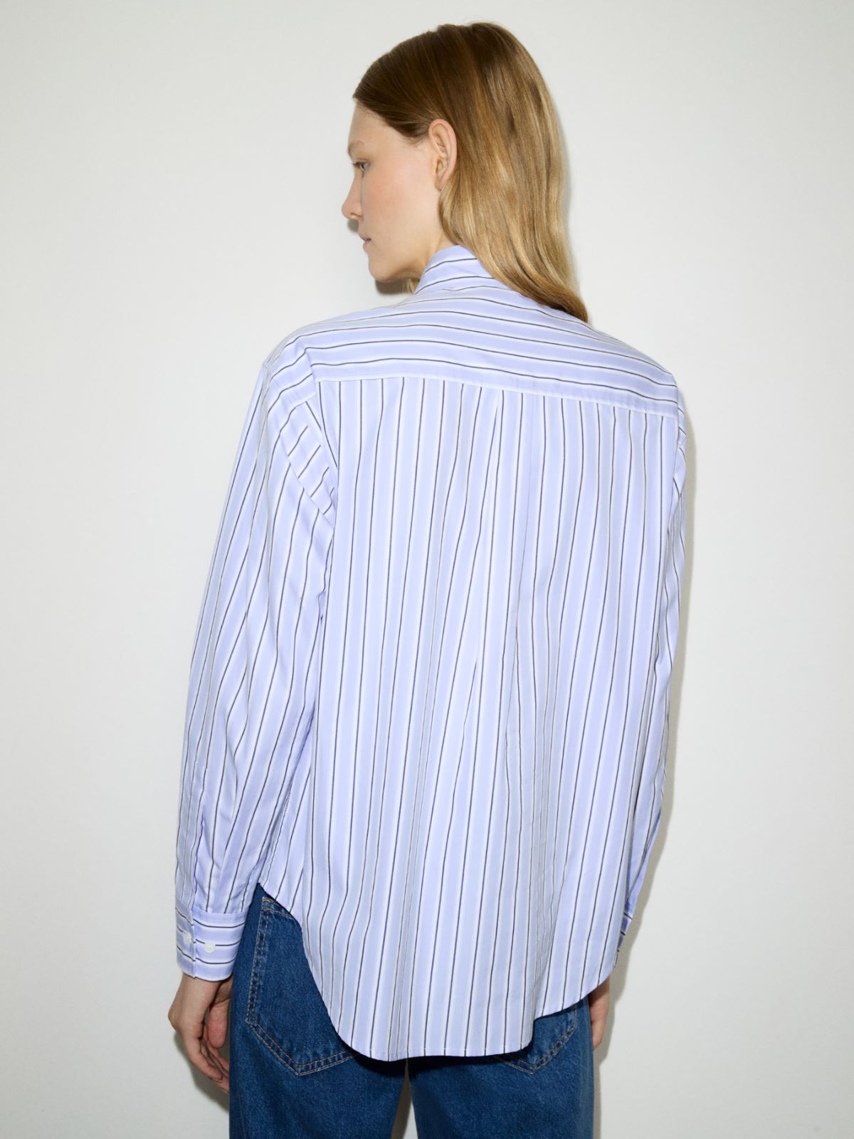 Cotton-poplin shirt - NAVY - MAX&Co. - 2
